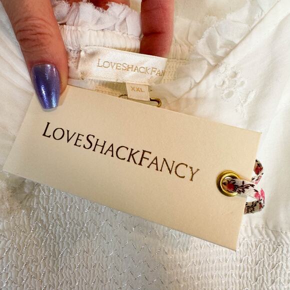 NWT LOVESHACKFANCY Olani Dress Ivory cottagecore sundress coquette 3064 - Picture 10 of 12